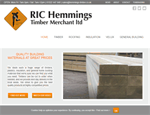 Tablet Screenshot of hemmings-timber.co.uk